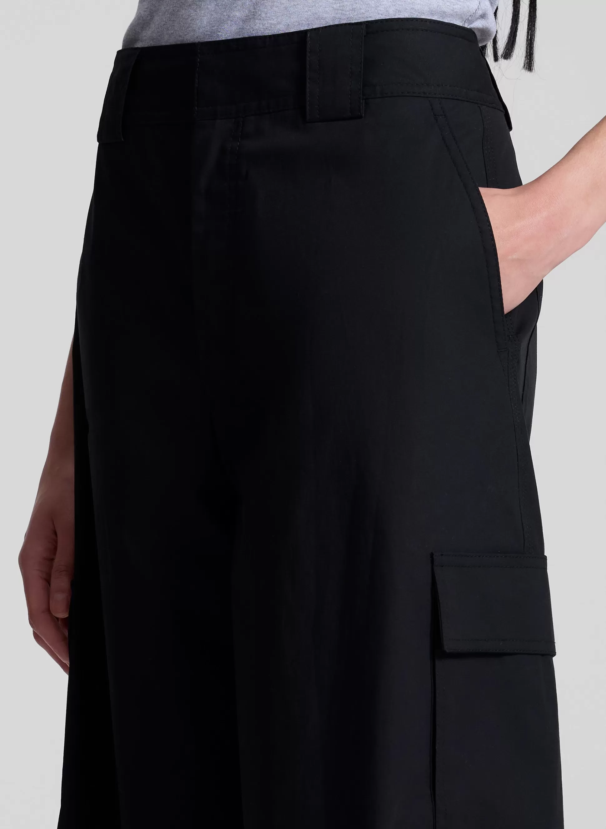 Bottoms>A.L.C. Brie Cotton Cargo Pant Black