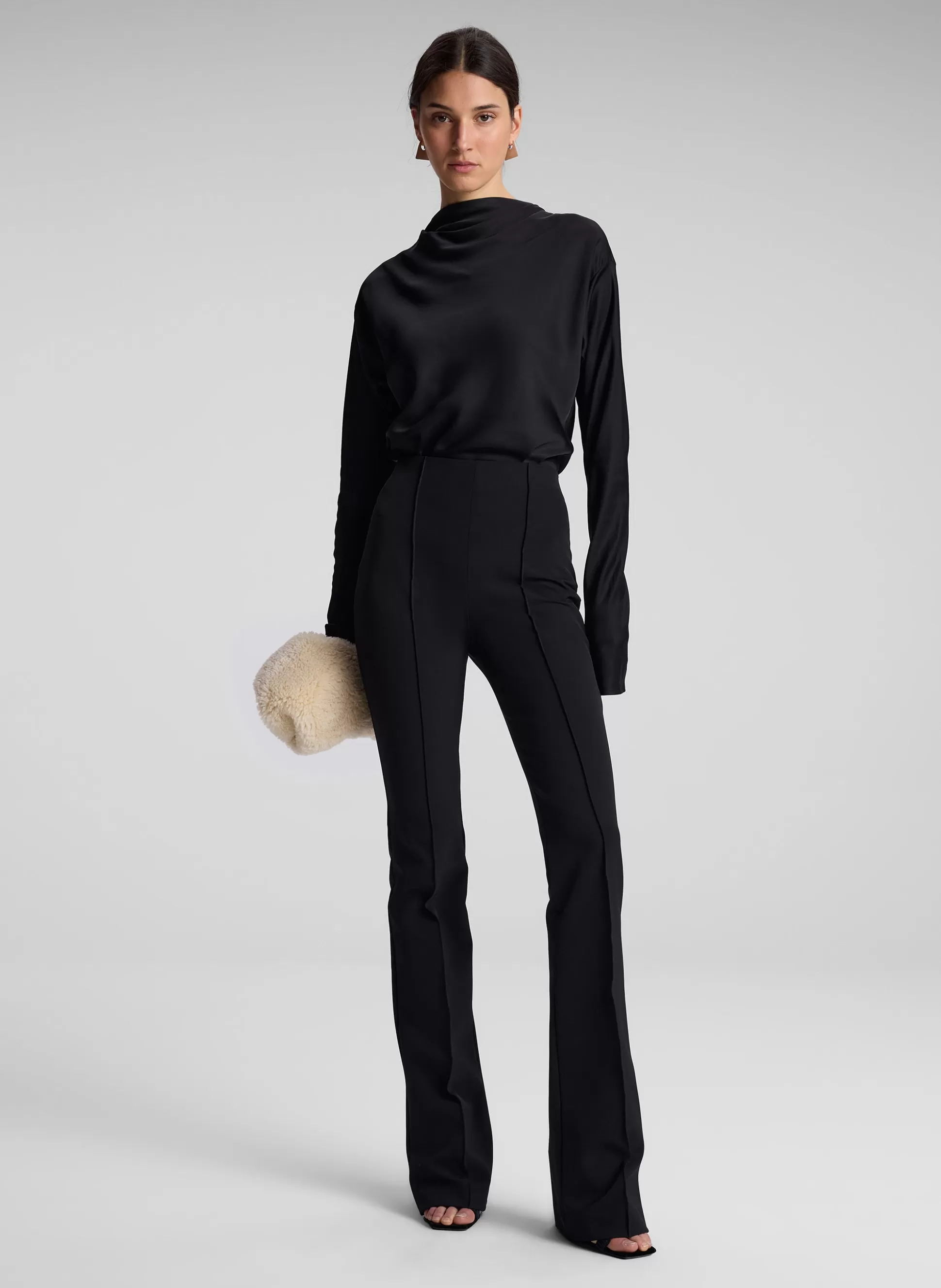 Bottoms>A.L.C. Brooks Stretch Tailored Pant Black