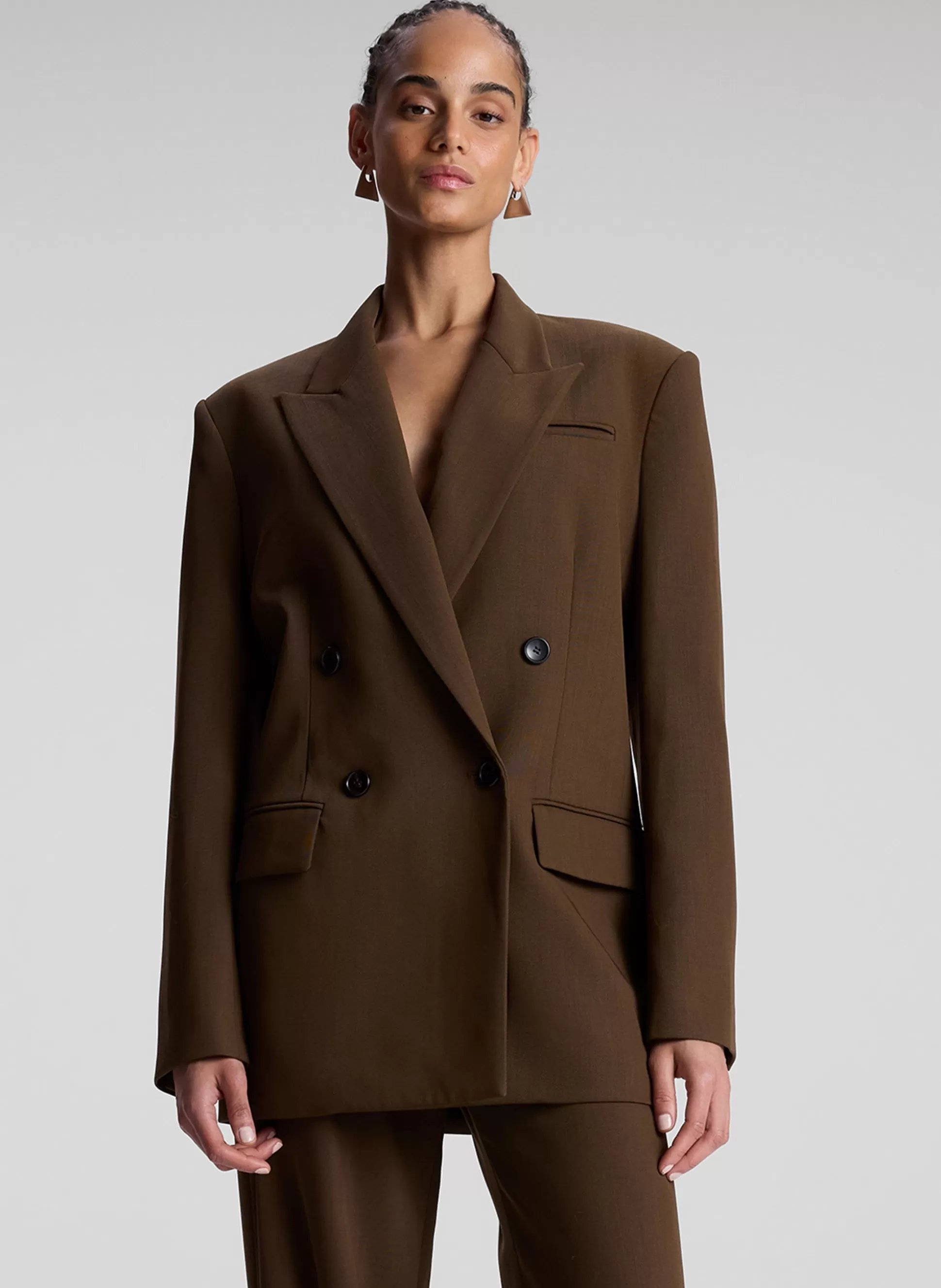 Jackets & Coats | Suits>A.L.C. Calla Oversized Tailored Jacket Sycamore
