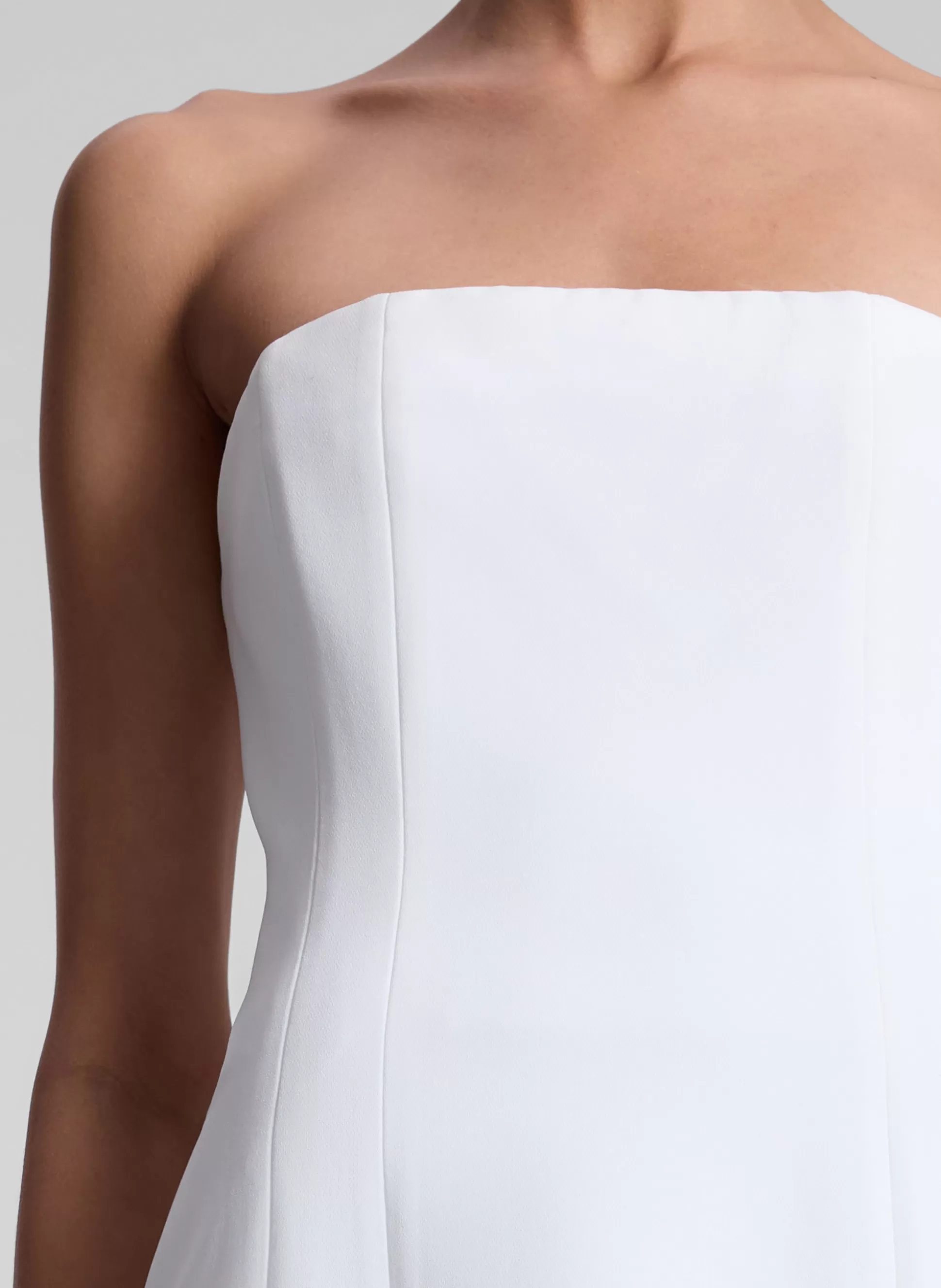 Dresses>A.L.C. Elsie Strapless Mini Dress White