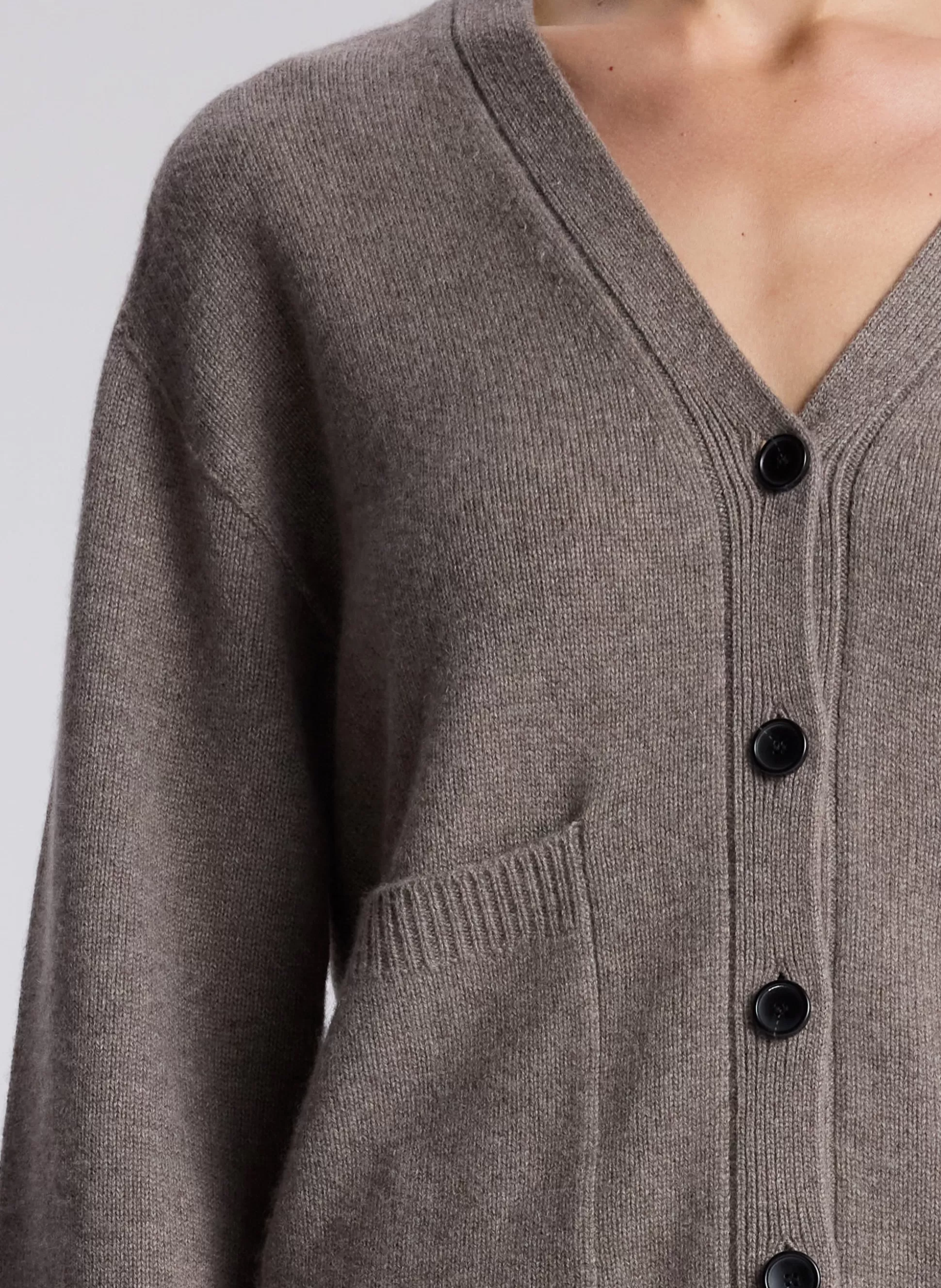 Tops | Sweaters>A.L.C. Emory Cashmere Cardigan Smoke