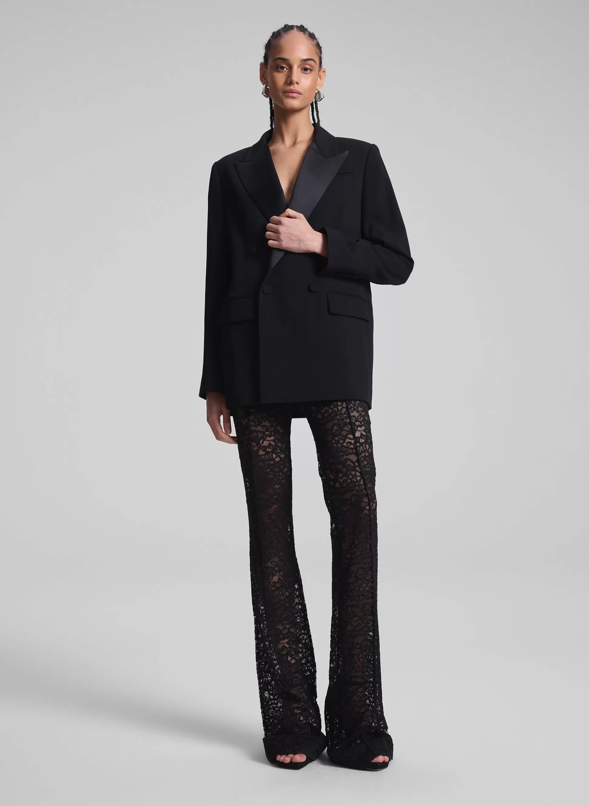 Bottoms>A.L.C. Gemma Lace Pant Black