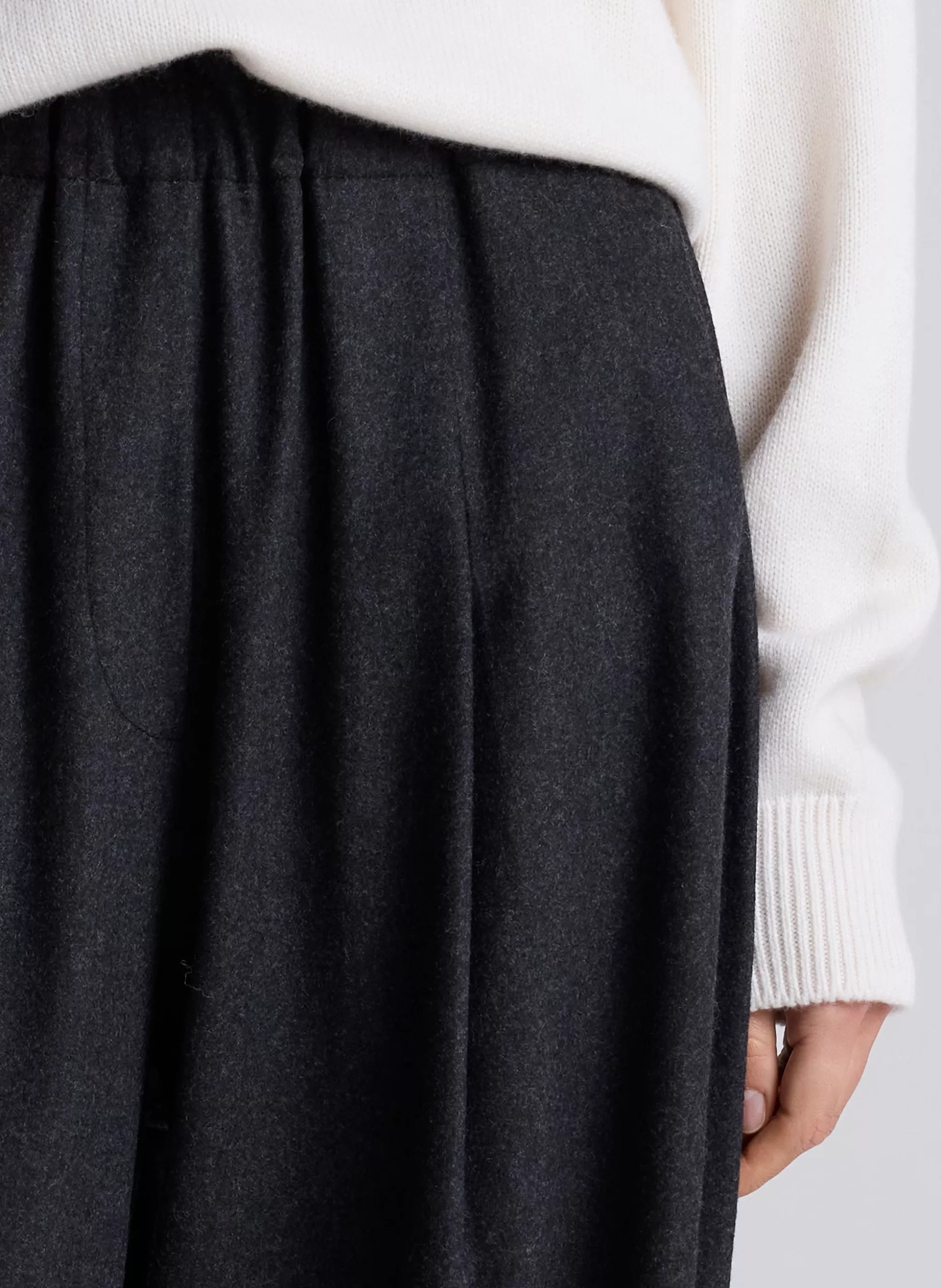 Bottoms>A.L.C. Jones Wool Cashmere Pant Charcoal