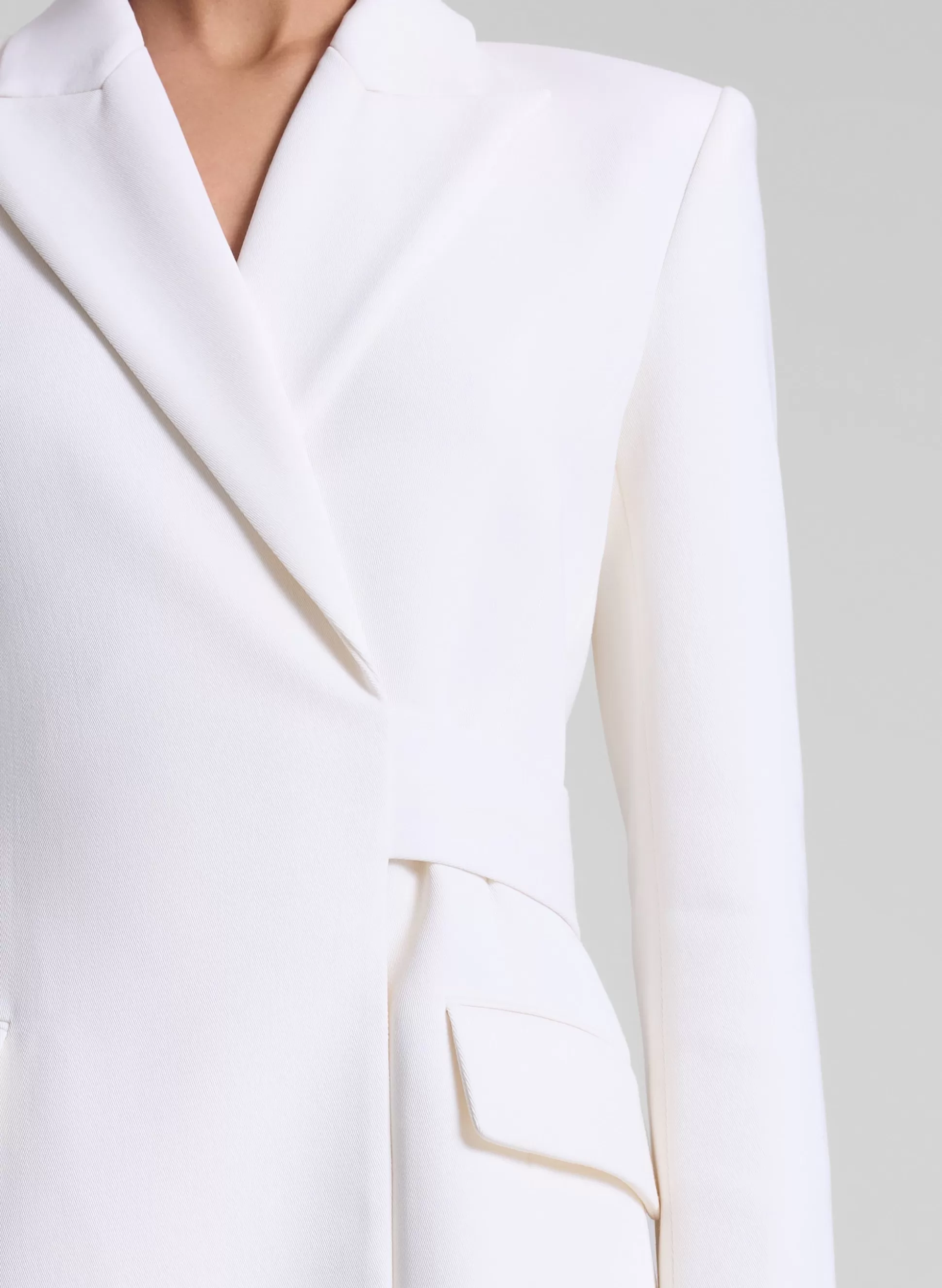 Dresses>A.L.C. Mara Open Back Blazer Dress Pearl
