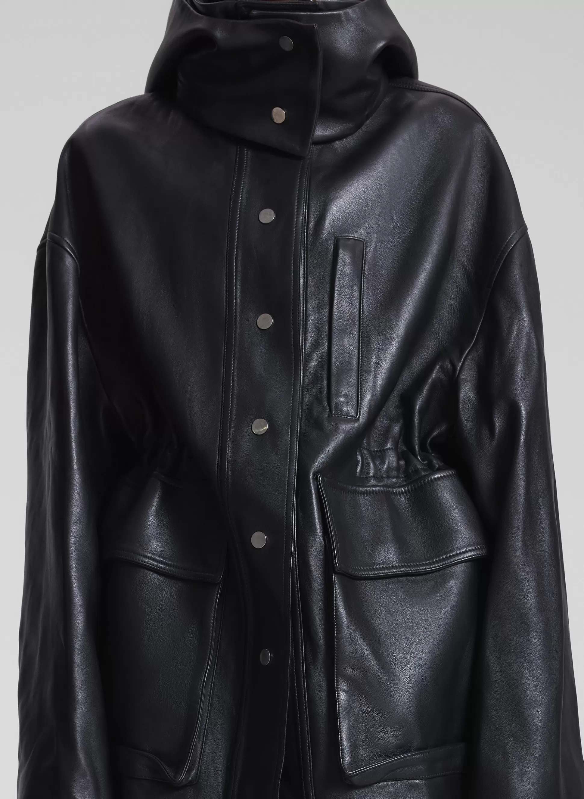 Jackets & Coats>A.L.C. Nolan Leather Coat Black