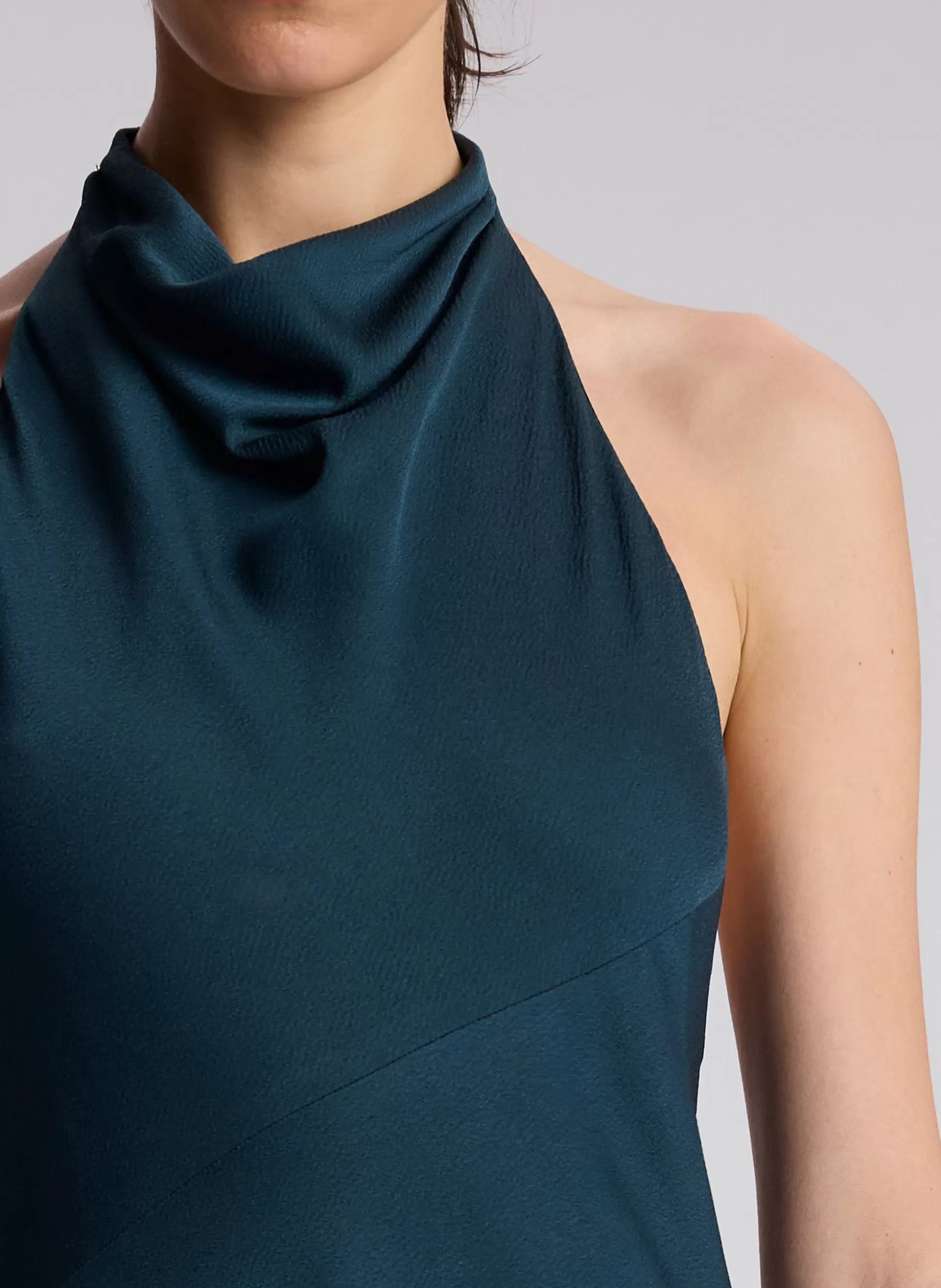 Dresses>A.L.C. Sara Halter Maxi Dress Malachite