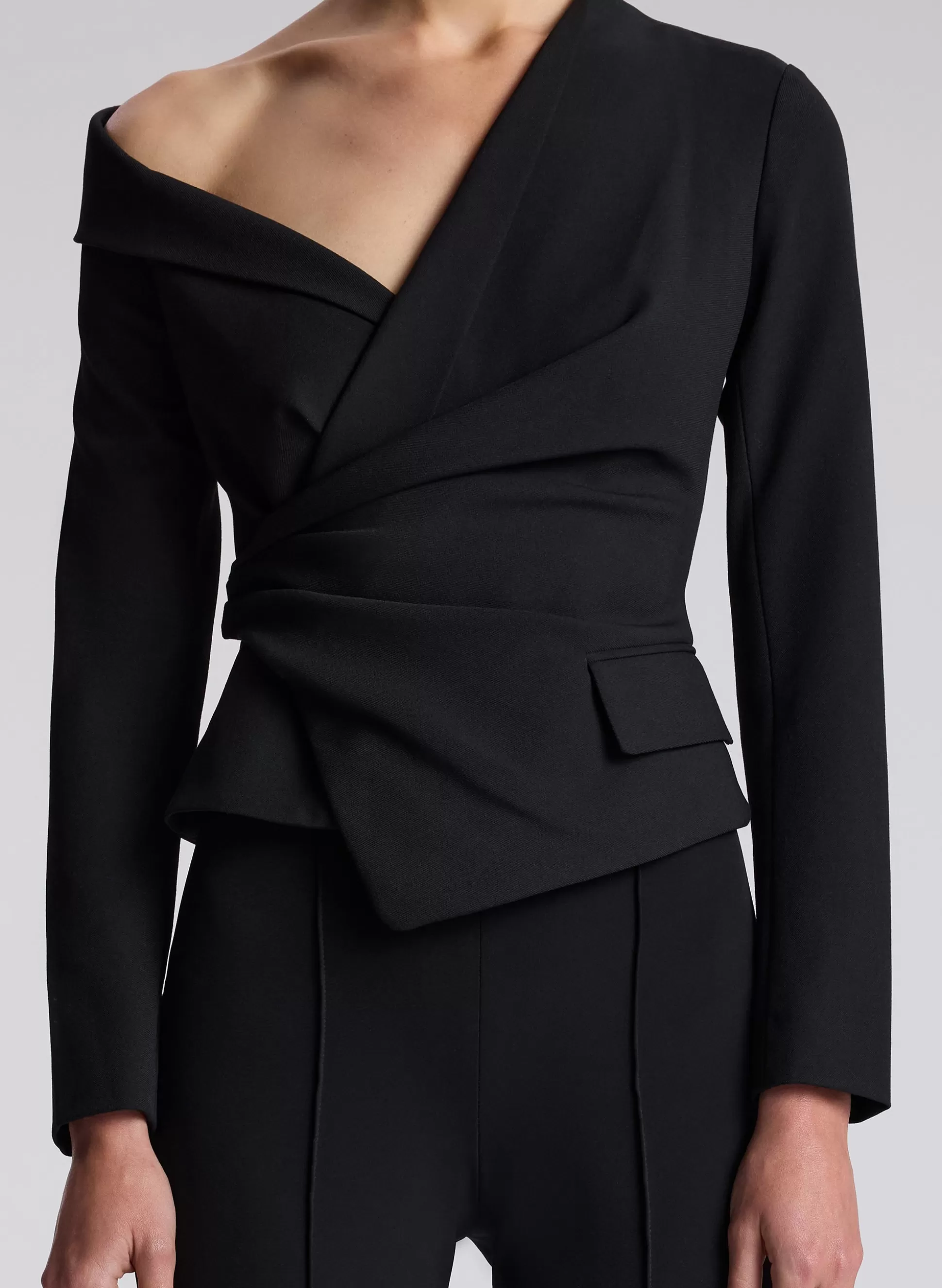 Tops>A.L.C. Skyla Asymmetric Top Black