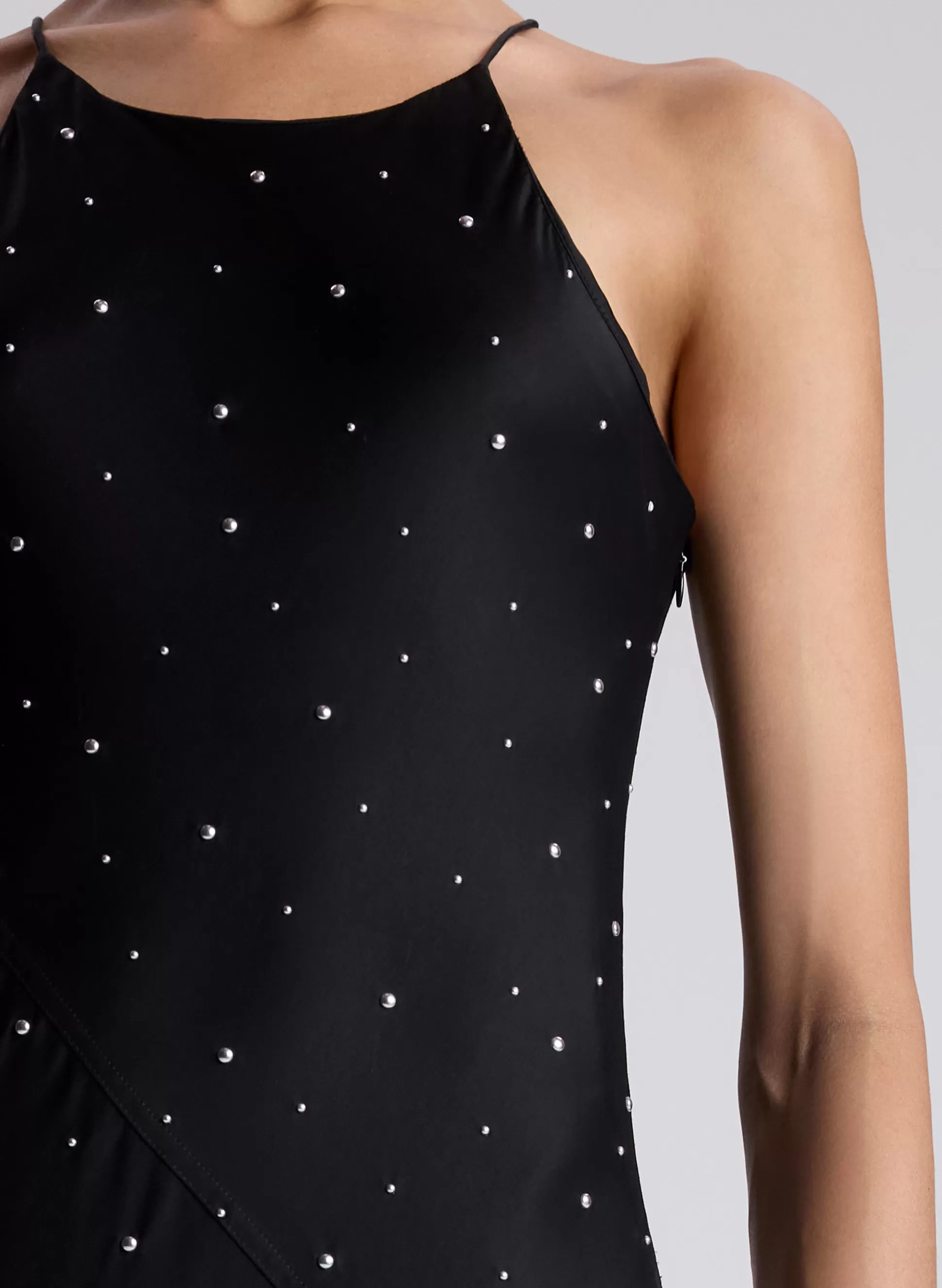 Dresses>A.L.C. Sybil Embellished Maxi Dress Black/Silver