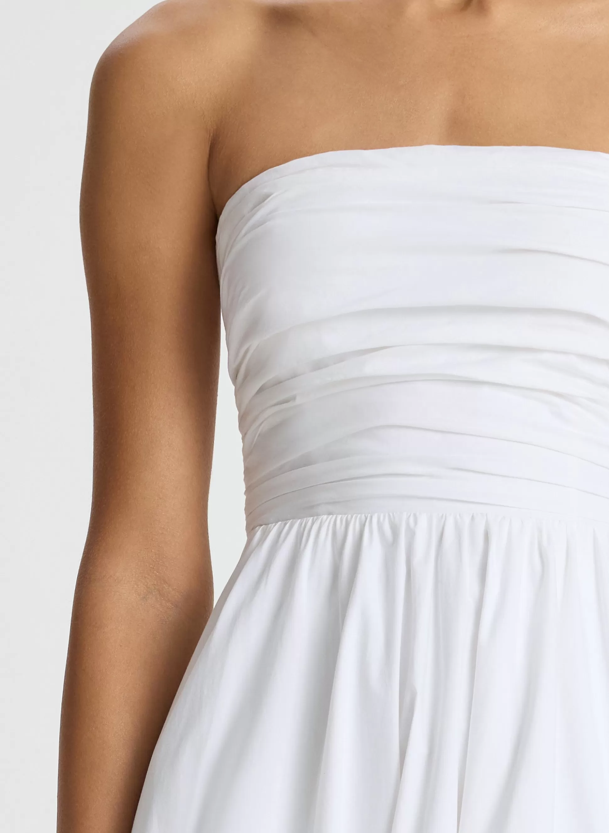 Dresses>A.L.C. Tate Strapless Midi Dress White