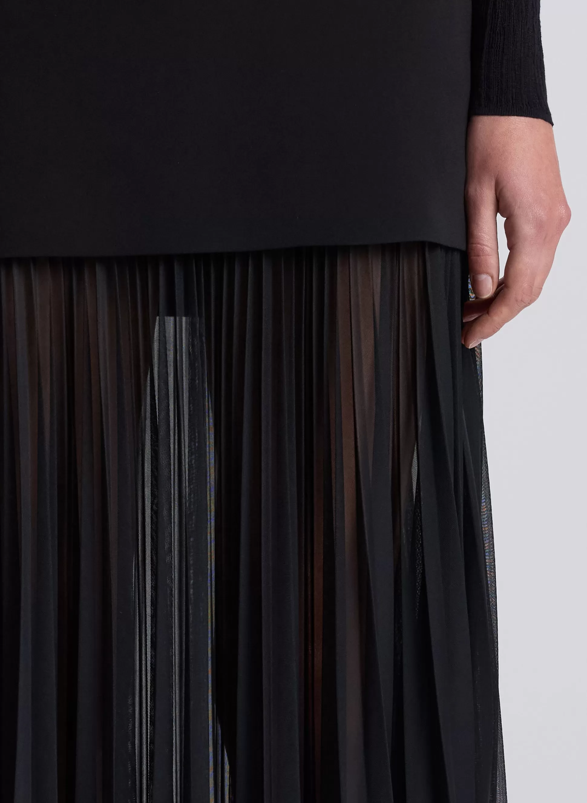 Bottoms | Skirts>A.L.C. Willa Pleated Maxi Skirt Black