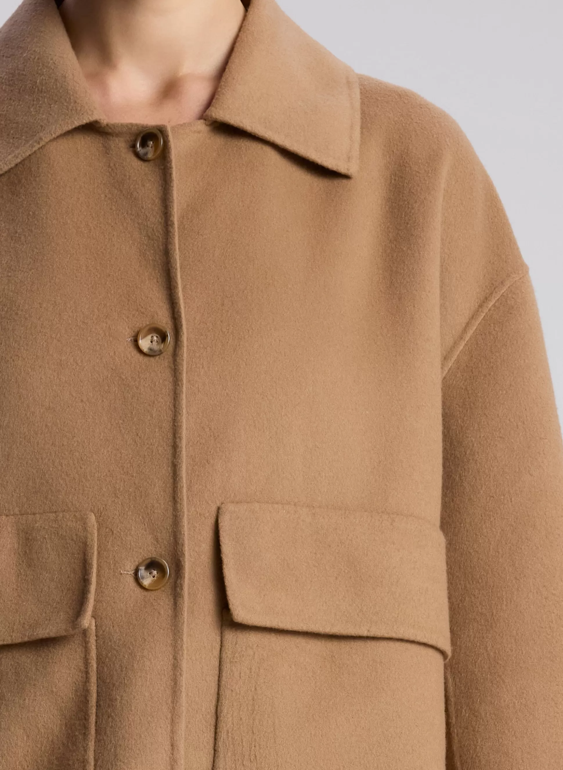 Jackets & Coats>A.L.C. Winston Wool Cashmere Jacket Camel